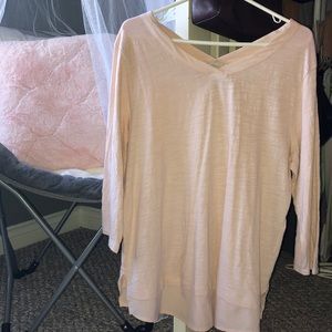 Chico’s Pink Shirt - Button up Look Bottom